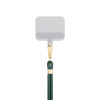 Cordão para telemóvel 3MK EasyClip, verde-escuro / dourado