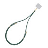 Cordão para telemóvel 3MK EasyClip, verde-escuro / dourado