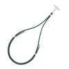 Cordão para telemóvel 3MK EasyClip, verde-escuro / dourado