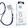 Cordão para Telemóvel 3MK EasyClip, Azul-escuro / Prateado