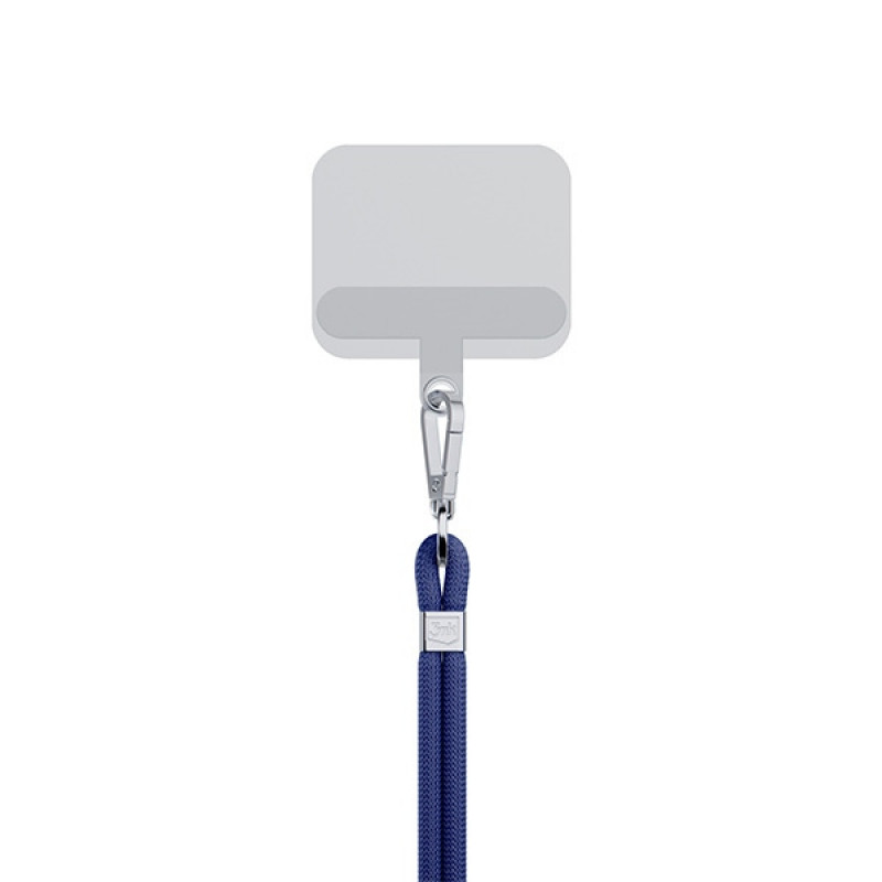 Cordão para Telemóvel 3MK EasyClip, Azul-escuro / Prateado