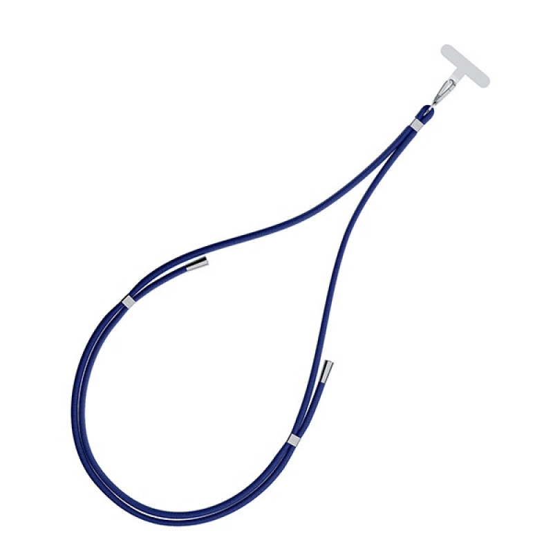 Cordão para Telemóvel 3MK EasyClip, Azul-escuro / Prateado