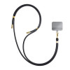 Cordão para telemóvel 3MK EasyClip, Preto / Dourado