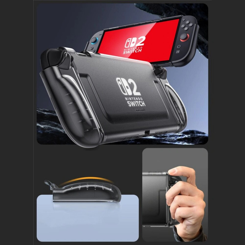 Capa Crystal Supcase para Nintendo Switch 2, Frost Black