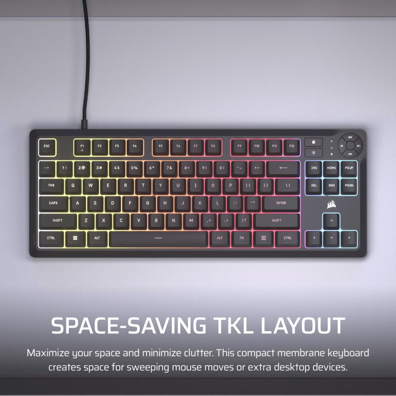 Teclado gaming Corsair K55 CORE TKL RGB