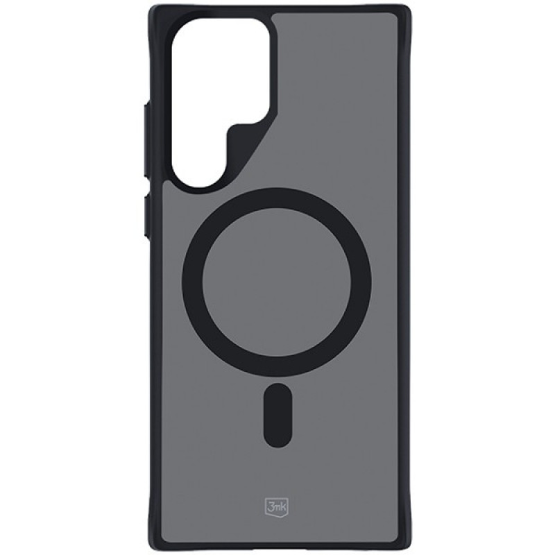 3MK Smoke MagCase para Samsung Galaxy S23 Ultra, Semitransparente