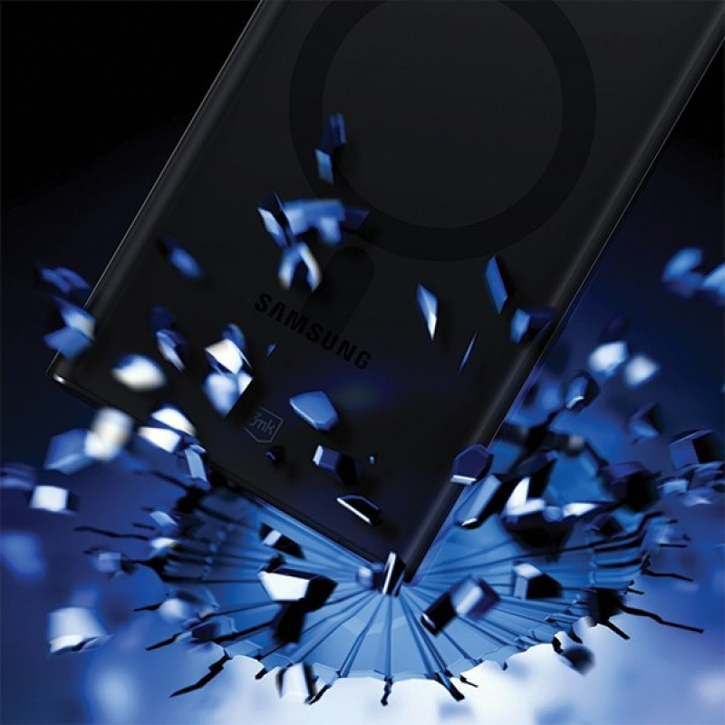 3MK Smoke MagCase para Samsung Galaxy S23 Ultra, Semitransparente