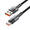 Cabo Tech-Protect UltraBoost USB-A/USB-C 66W 6A 100 cm, cinzento