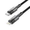 Cabo Tech-Protect UltraBoost USB-C/Lightning PD 20W 3A 200 cm, cinzento