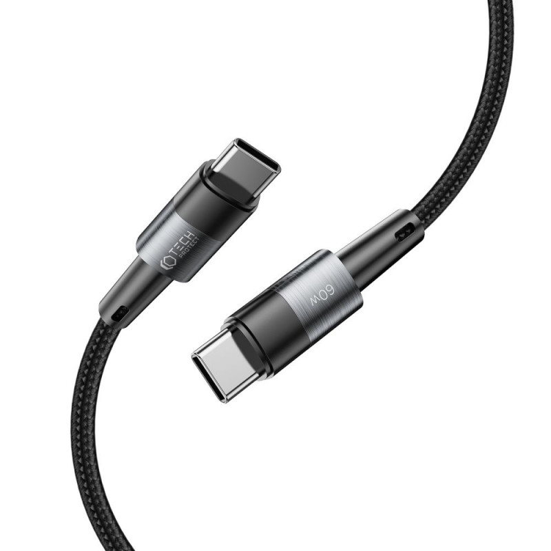 Cabo Tech-Protect UltraBoost USB-C/USB-C PD 60W 3A 200 cm, Cinzento