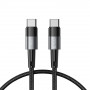 Cabo USB-C/USB-C Tech-Protect UltraBoost PD 60W 3A 25 cm, cinzento