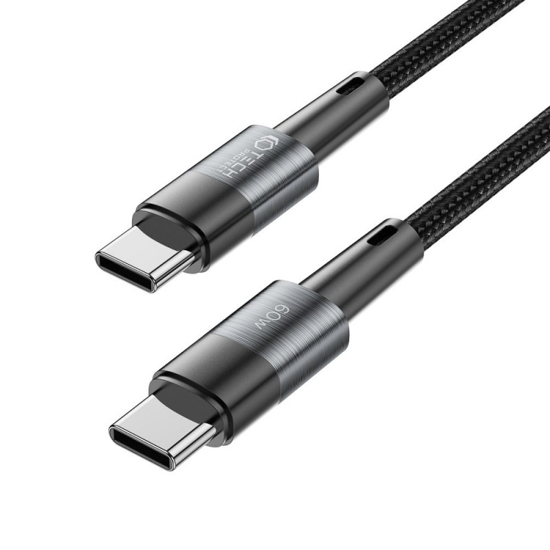 Cabo USB-C/USB-C Tech-Protect UltraBoost PD 60W 3A 25 cm, cinzento