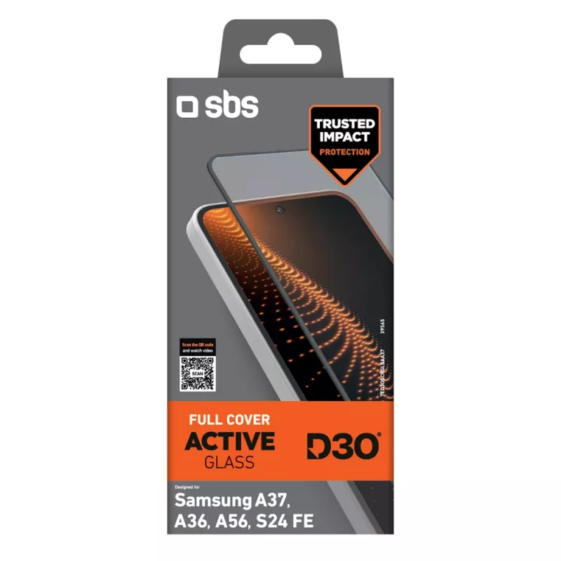 SBS D3O Vidro Temperado para Samsung Galaxy A37 / A36 / A56 / S24 FE (1 un.)