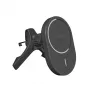 Suporte para automóvel PURO com carregador Qi2, compatível com MagSafe, preto