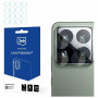 Película de vidro híbrido 3MK Lens Protection para lente da câmara do Xiaomi 15 Pro (4 un.)