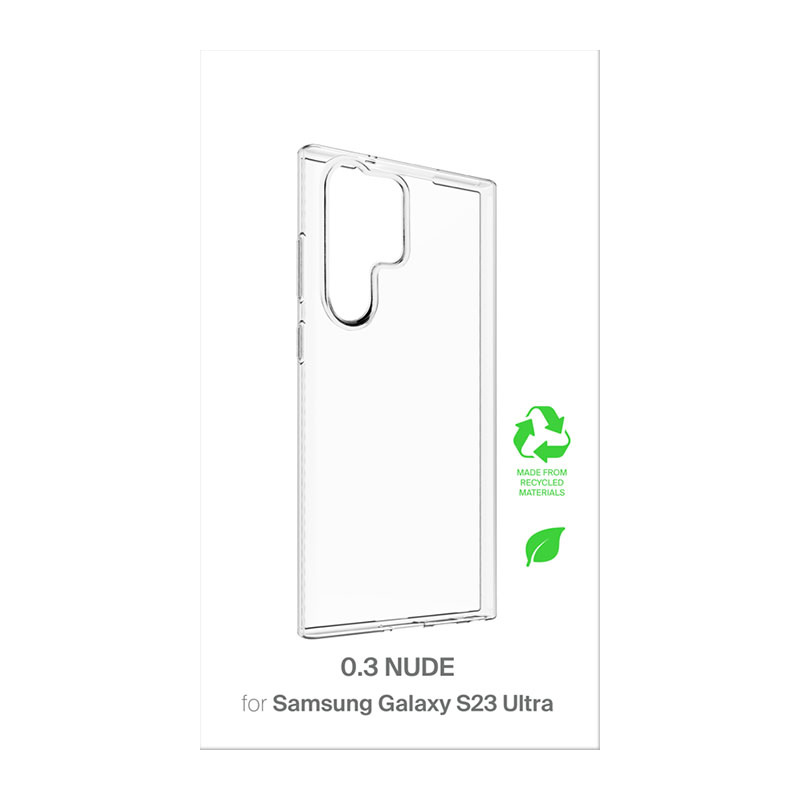 Capa PURO 0.3 Nude para Samsung Galaxy S23 Ultra, transparente