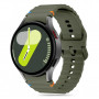 Pulseira Desportiva em Silicone Tech-Protect Sport THP3054 para Samsung Galaxy Watch 4/5/5 Pro/6/7/FE, verde militar