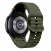 Pulseira Desportiva em Silicone Tech-Protect Sport THP3054 para Samsung Galaxy Watch 4/5/5 Pro/6/7/FE, verde militar