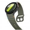 Pulseira Desportiva em Silicone Tech-Protect Sport THP3054 para Samsung Galaxy Watch 4/5/5 Pro/6/7/FE, verde militar