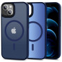 Capa MagSafe MagMat Tech-Protect para Apple iPhone 13, azul-marinho mate