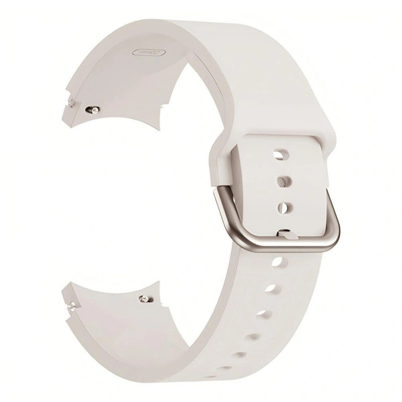 Pulseira de silicone Tech-Protect THP3041 para Samsung Galaxy Watch 4/5/5 Pro/6/7/FE, Starlight