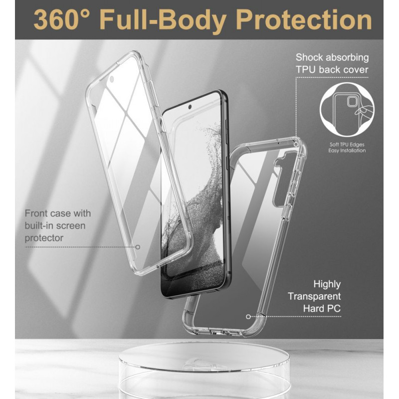 Capa Tech-Protect Kevlar para Samsung Galaxy S23+, transparente