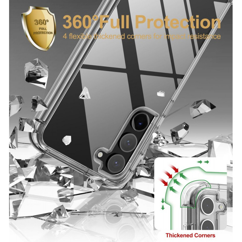 Capa Tech-Protect Kevlar para Samsung Galaxy S23+, transparente