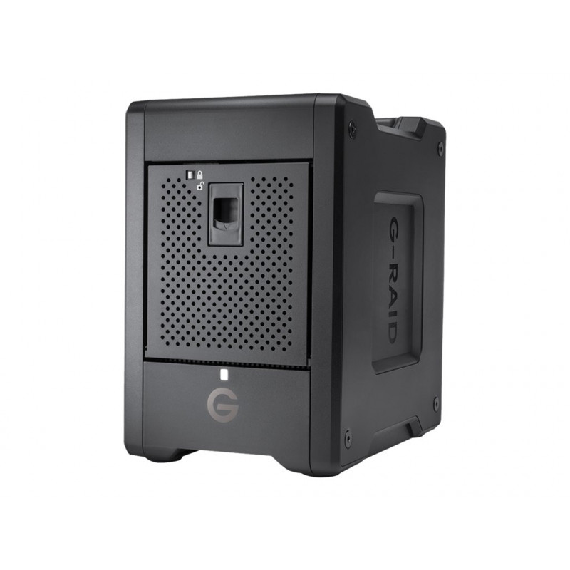 SanDisk Professional G-RAID SHUTTLE 4 matriz de discos rígidos, 24 TB, 4 baías, HDD 6 TB x 4, Thunderbolt 3, USB 3.2 Gen 2