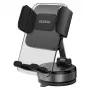 Suporte de telemóvel para automóvel Dudao F24PLUS com ventosa para painel, preto