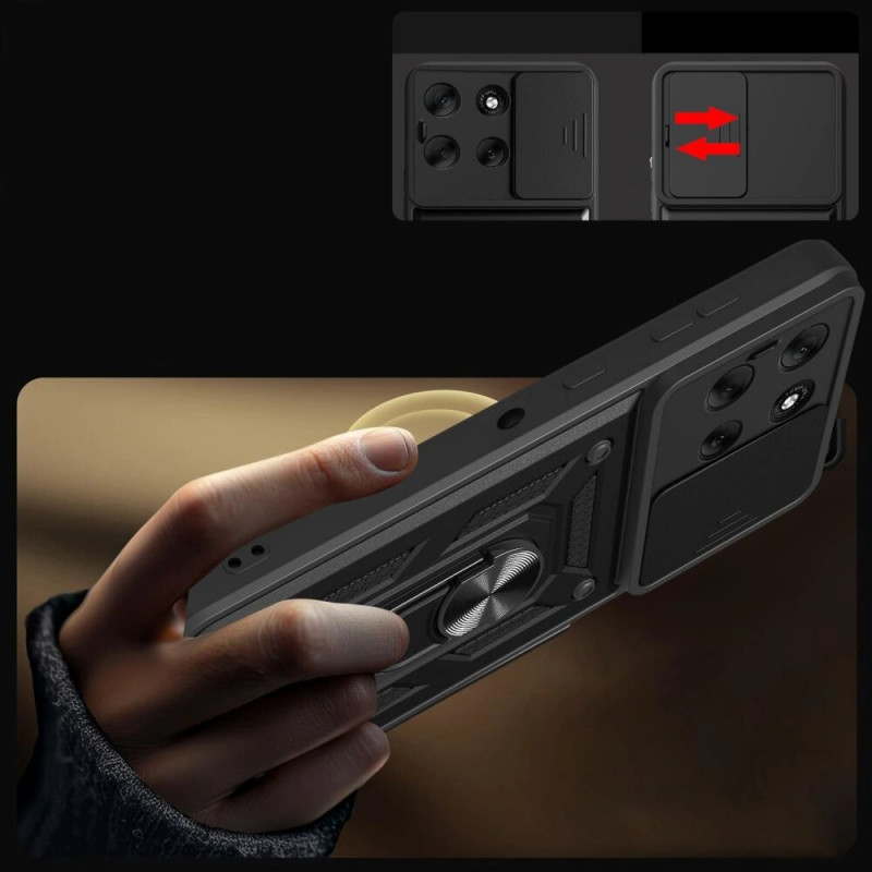 Capa Tech-Protect Camshield Pro para Motorola Moto G86 5G / G86 Power 5G, preta