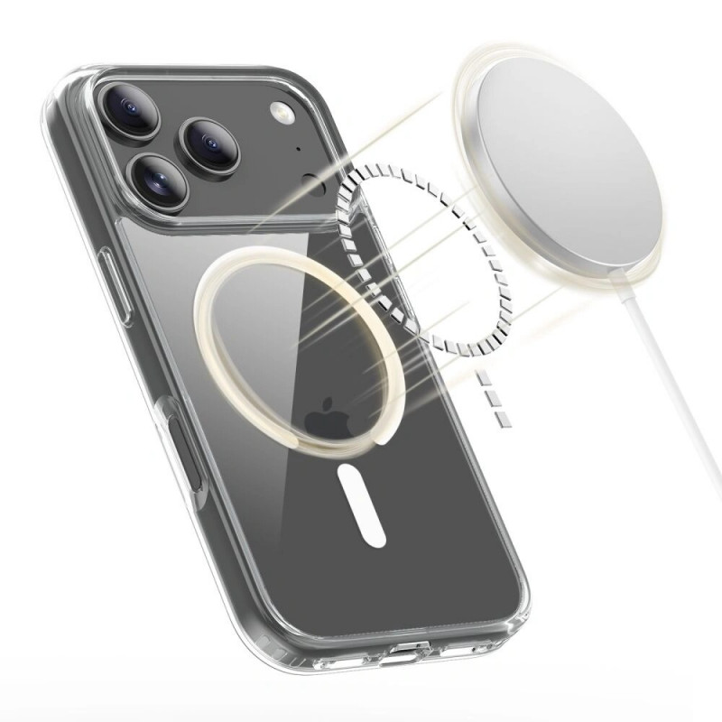 Capa Tech-Protect Flexair Hybrid MagSafe para Apple iPhone 17 Pro, Transparente