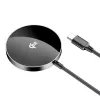Carregador sem fios magnético Acefast E24 Qi2 15W com cabo USB-C de 1,2 m, preto