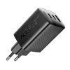 Carregador de parede Acefast A108 GaN PD 67W, 2x USB-C, 1x USB-A, preto