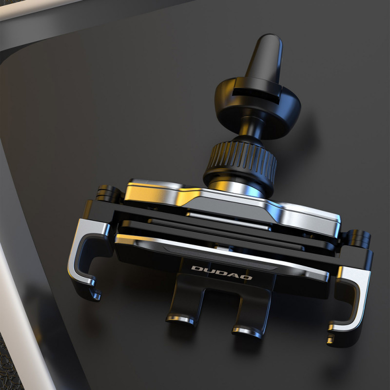 Suporte de smartphone para carro por gravidade Dudao F11Pro, preto