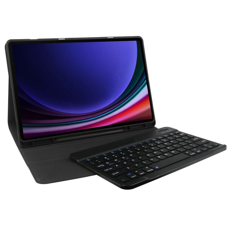 Capa Tech-Protect SmartCase Pen Samsung Galaxy Tab S9 FE+ com teclado, preta