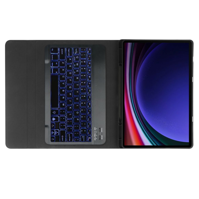 Capa Tech-Protect SmartCase Pen Samsung Galaxy Tab S9 FE+ com teclado, preta