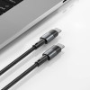 Cabo USB-C PD Tech-Protect Ultraboost, 100W, 5A, 25 cm, cinzento
