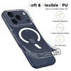 Capa Tech-Protect FlexAir MagSafe para Apple iPhone 17 Pro Max, transparente com glitter