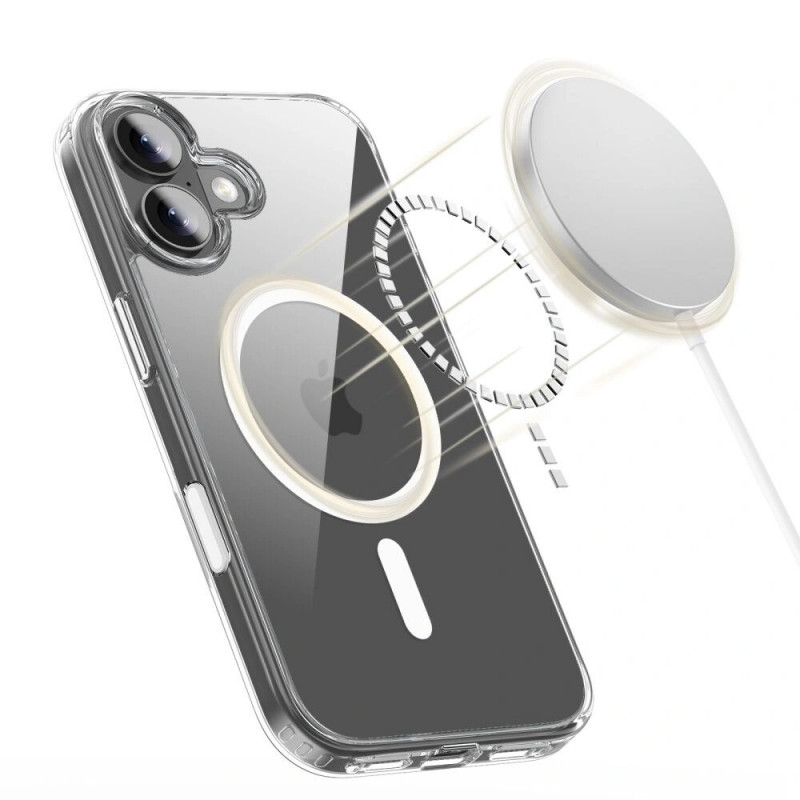 Capa Tech-Protect Flexair Hybrid CC MagSafe para Apple iPhone 17, transparente