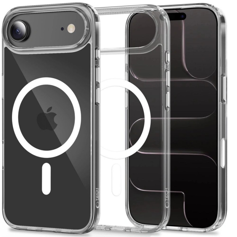 Capa Tech-Protect Flexair Hybrid CC MagSafe para Apple iPhone Air, transparente