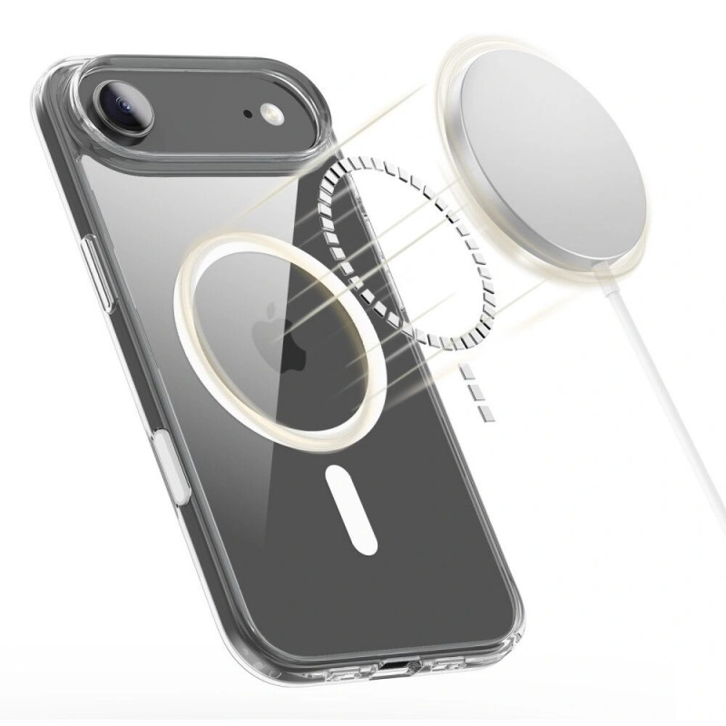 Capa Tech-Protect Flexair Hybrid CC MagSafe para Apple iPhone Air, transparente