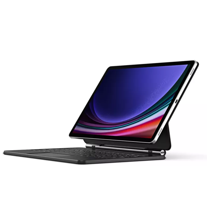 Capa com teclado Dux Ducis MK Series com teclado Bluetooth para Samsung Galaxy Tab S9+ / S8+ / S7+, preta