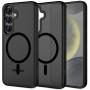 Capa MagSafe Tech-Protect Magmat para Samsung Galaxy S25, preto mate