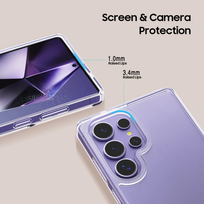 Capa Tech-Protect Flexair Hybrid para Samsung Galaxy S25 Ultra, transparente