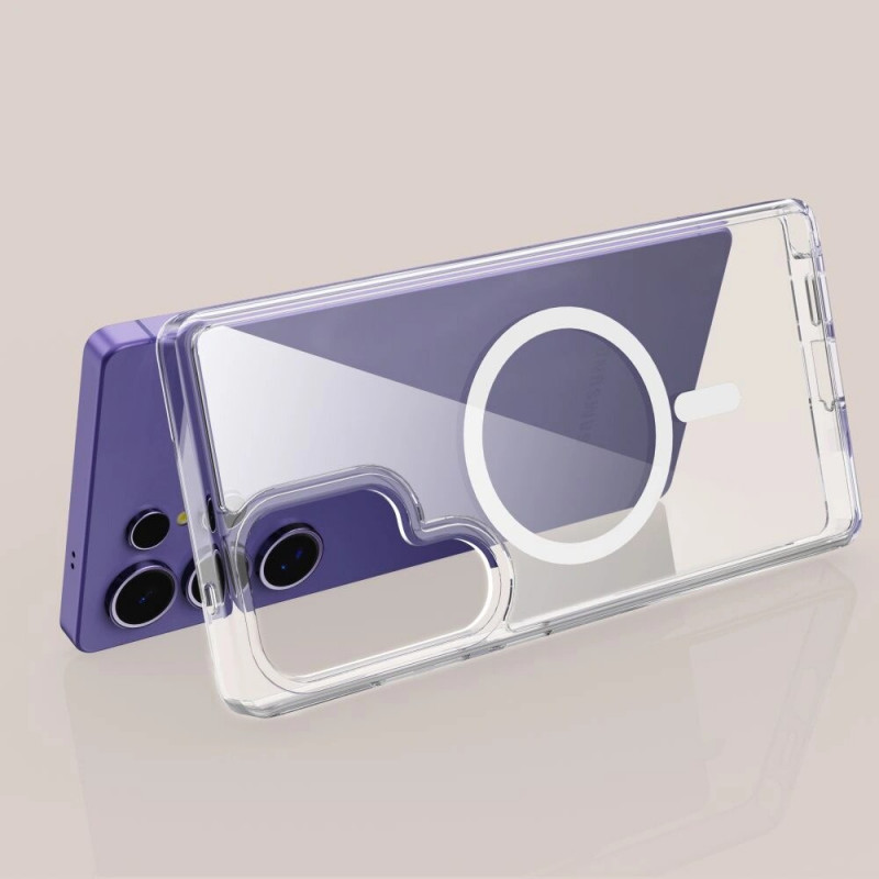 Capa Tech-Protect Flexair Hybrid MagSafe para Samsung Galaxy S25 Ultra, transparente