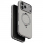 Capa UNIQ Elix para Apple iPhone 18 Pro Max / 17 Pro Max, suporte rotativo 360, cinza-claro