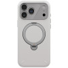 Capa UNIQ Elix para Apple iPhone 18 Pro Max / 17 Pro Max, suporte rotativo 360, cinza-claro