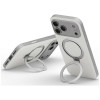 Capa UNIQ Elix para Apple iPhone 18 Pro Max / 17 Pro Max, suporte rotativo 360, cinza-claro