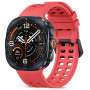 Tech-Protect Bracelete Air em silicone para Samsung Galaxy Watch Ultra 1 / 2 (2024-2026) 47 mm, vermelho carmesim