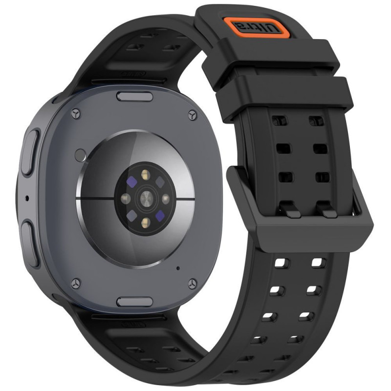 Pulseira Tech-Protect Silicone Air para Samsung Galaxy Watch 8 / 9 / Classic 40 / 44 / 46 mm, preta